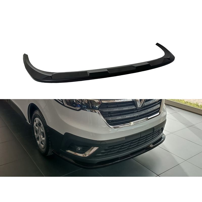 Image of Motordrome Voor Bumper Lip Zwart ABS Plastic Renault Trafic