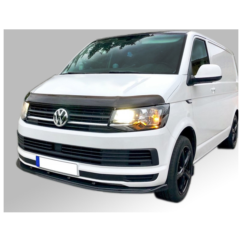 Image of Motordrome Voor Bumper Lip Zwart ABS Plastic Volkswagen Transporter