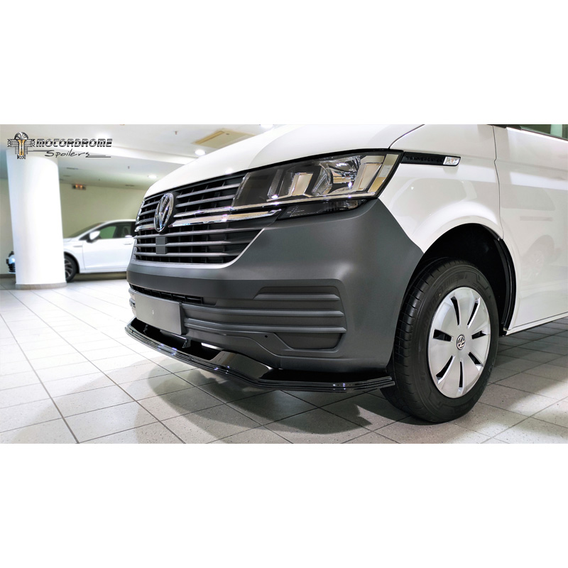 Image of Motordrome Voor Bumper Lip Zwart ABS Plastic Volkswagen Transporter