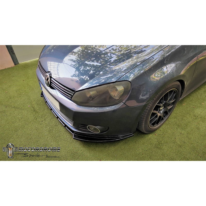 Image of Motordrome Voor Bumper Lip Zwart ABS Plastic Volkswagen Golf