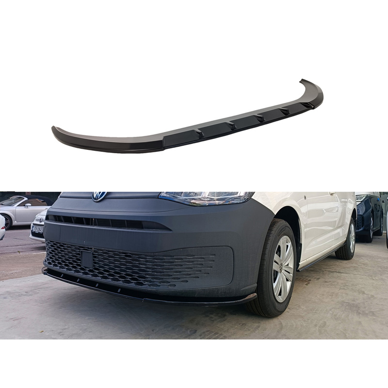 Image of Motordrome Voor Bumper Lip Zwart ABS Plastic Volkswagen Caddy