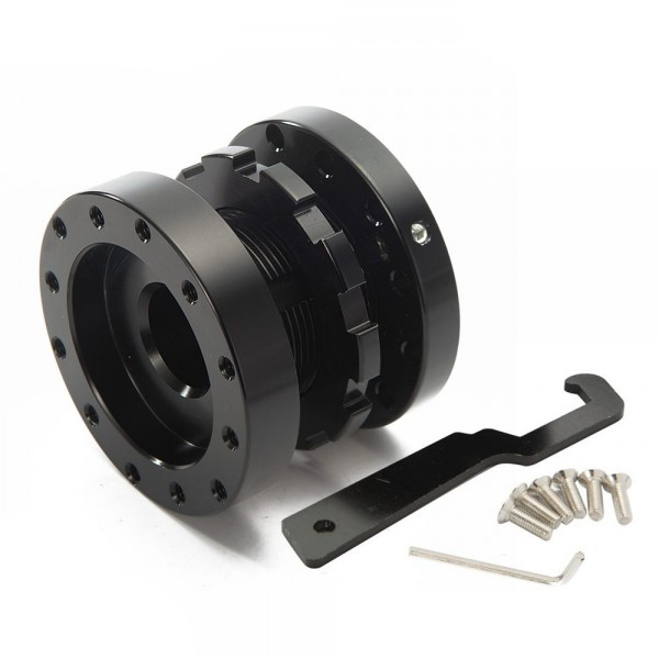 Image of SK-Import Stuurnaaf Verlenger Zwart Aluminium