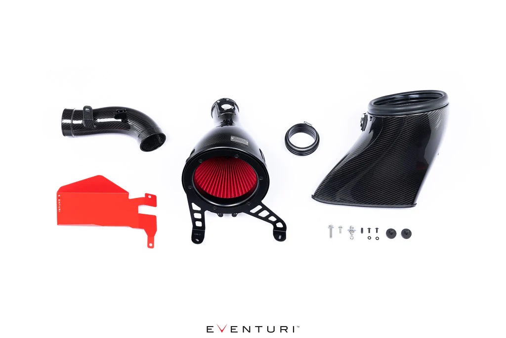 Image of Eventuri Lucht Inlaat Type D Rood Carbon Toyota Corolla
