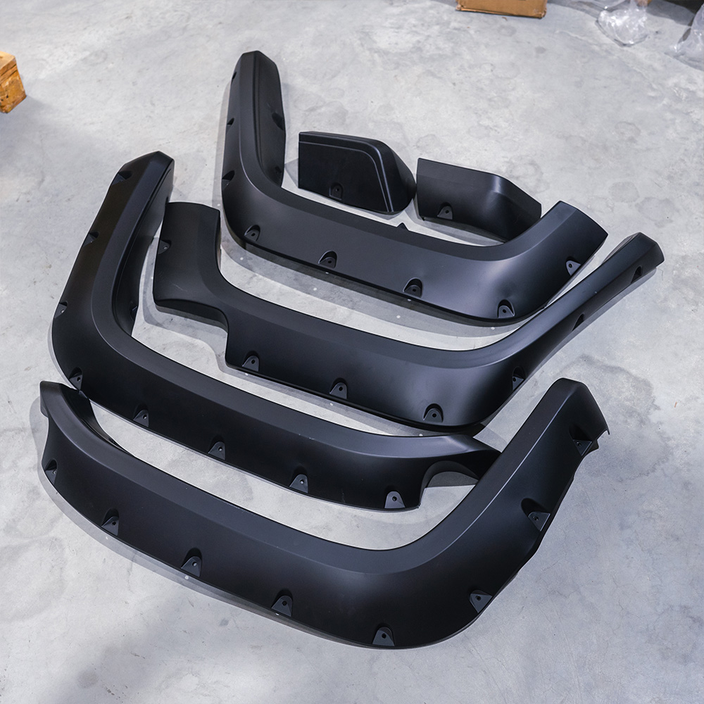 ABS Dynamics Voor en Achter Scherm Verbreders TWEEDE KANS Flat Black ABS Plastic Ford F150 Pre Facelift