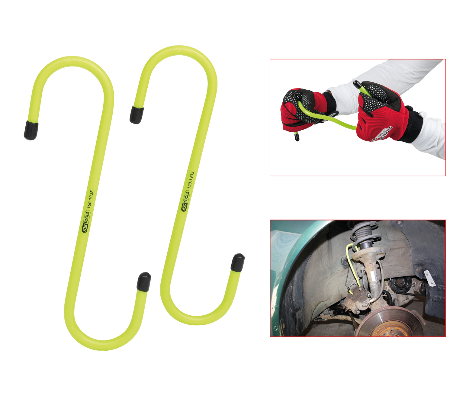 Image of KS tools Haak Set Flexible Groen