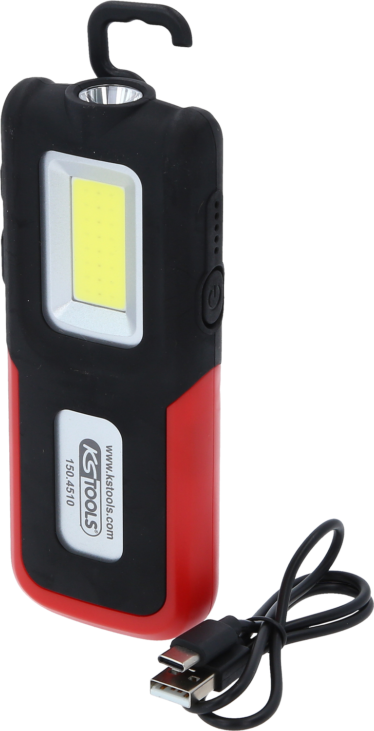 Image of KS tools 250 lumen / 500 lumen LED Zwart ABS Plastic