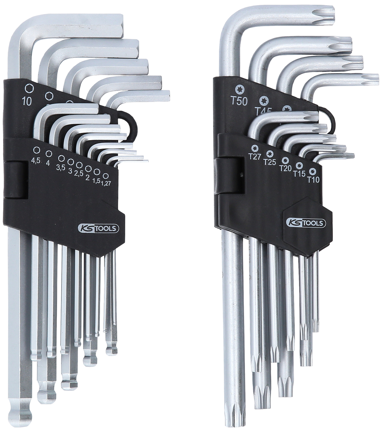 Image of KS tools Haakse stiftsleutelset Torx, Hexagon
