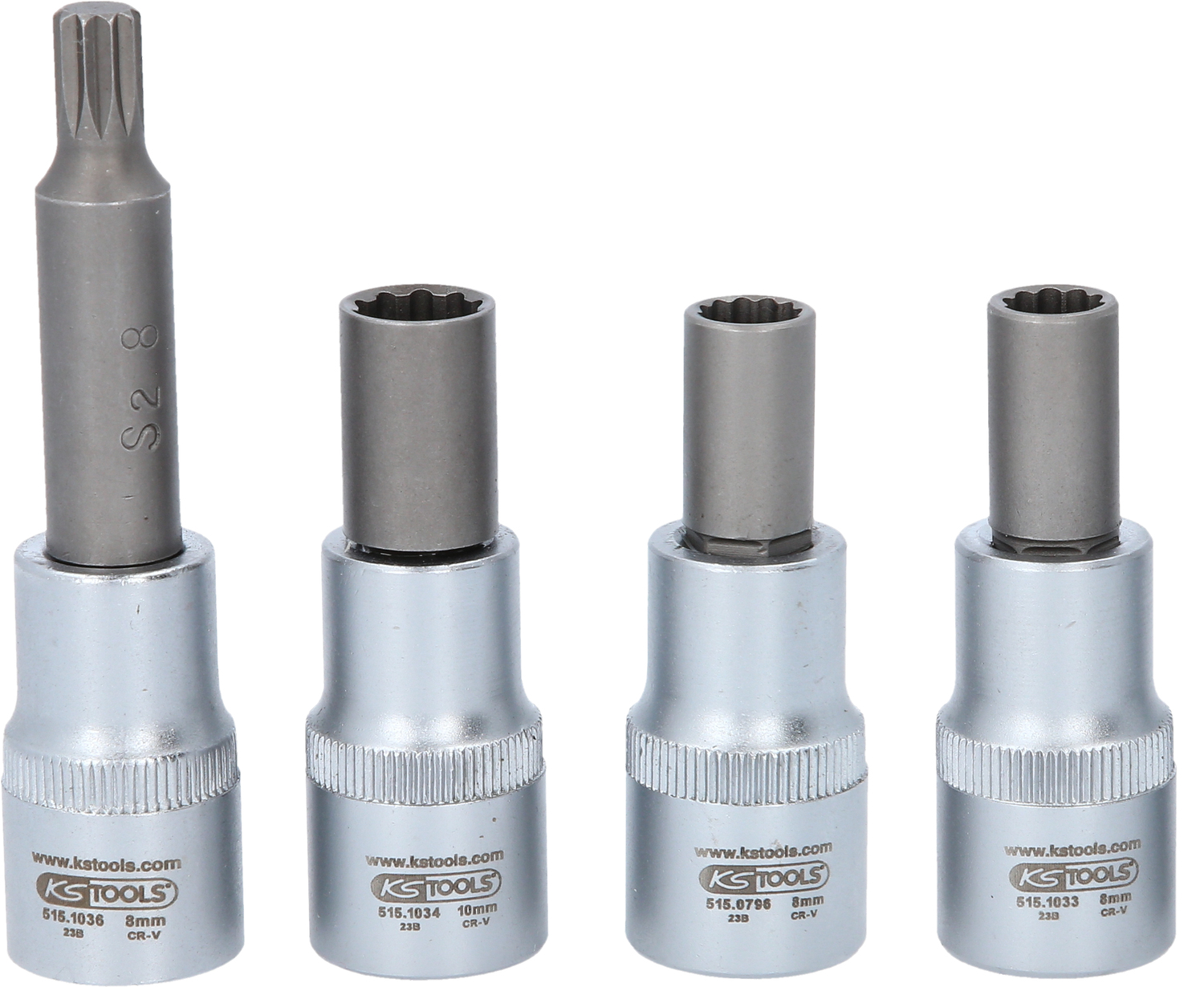 Image of KS tools Dopsleutelset Meervoudige aluminium velgen Chroom Vanadium