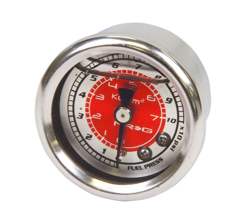 Image of NRG Innovations Brandstofdruk Meter Rood