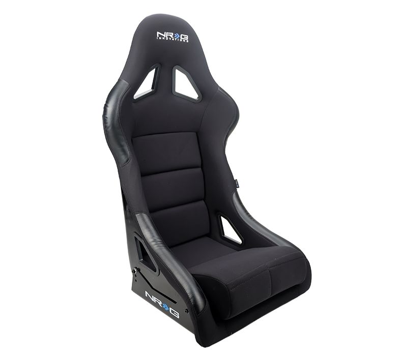 Image of NRG Innovations Kuipstoel Street / Track Comfort Style Zwart Fiberglass