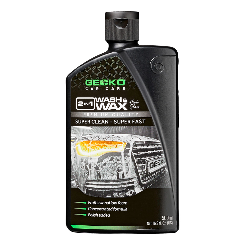 Image of Gecko Shampoo & Wax 2 in 1 500ml