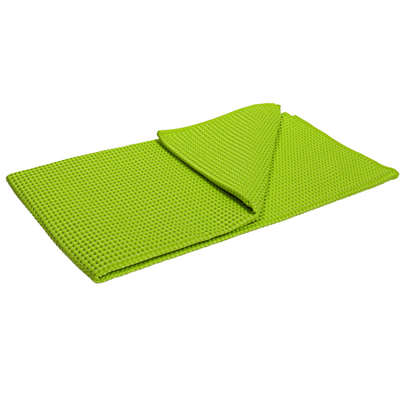Image of Gecko Doek Waffle Groen Microfiber