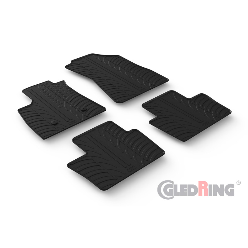 Image of Gledring Automatten Zwart Rubber Renault Austral