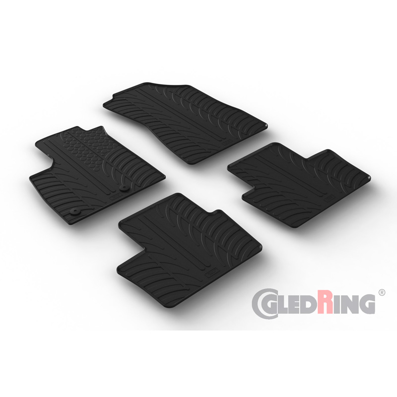 Image of Gledring Automatten Zwart Rubber Renault Austral