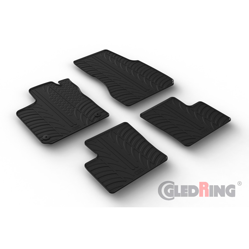 Image of Gledring Automatten Zwart Rubber Renault Twingo