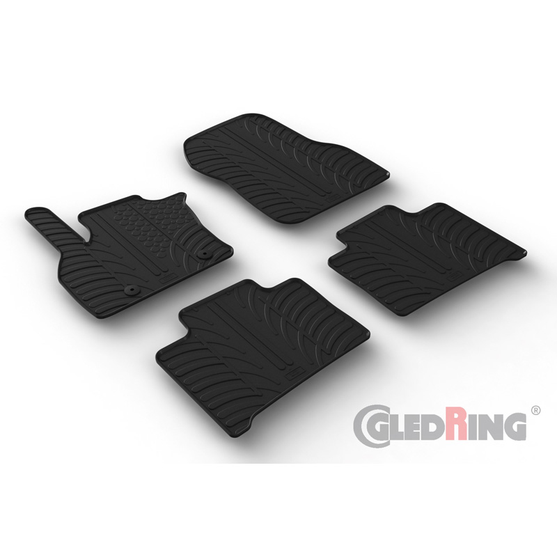 Image of Gledring Automatten Zwart Rubber Renault Zoë