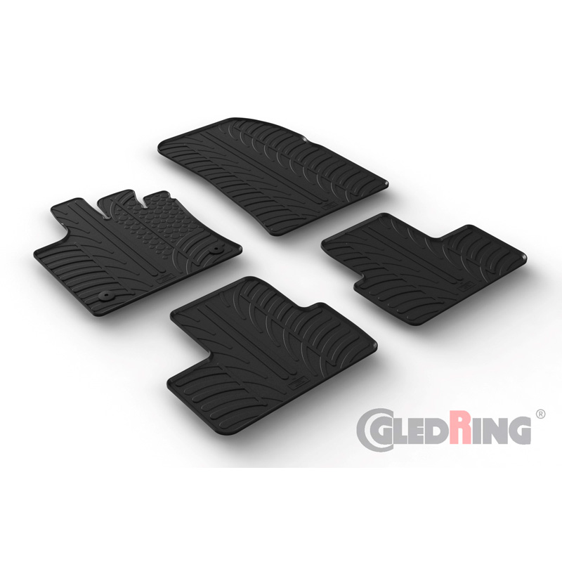 Image of Gledring Automatten Zwart Rubber Renault Captur