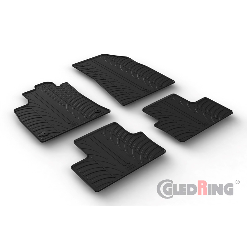 Image of Gledring Automatten Zwart Rubber Renault Clio
