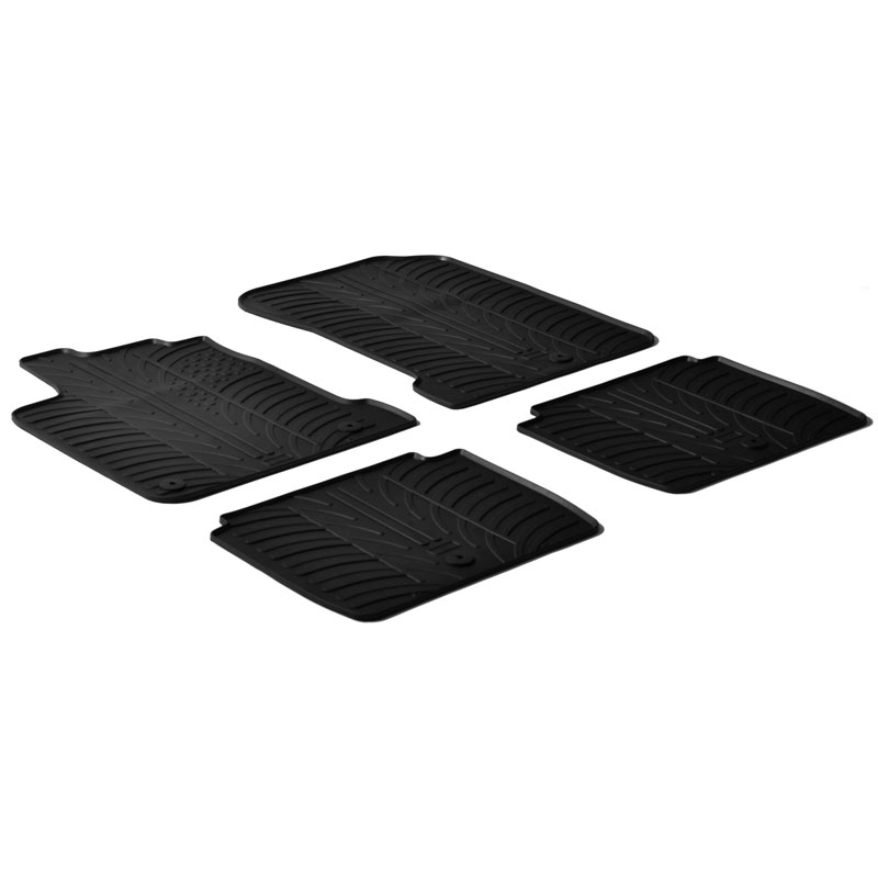 Image of Gledring Automatten Zwart Rubber Renault Latitude