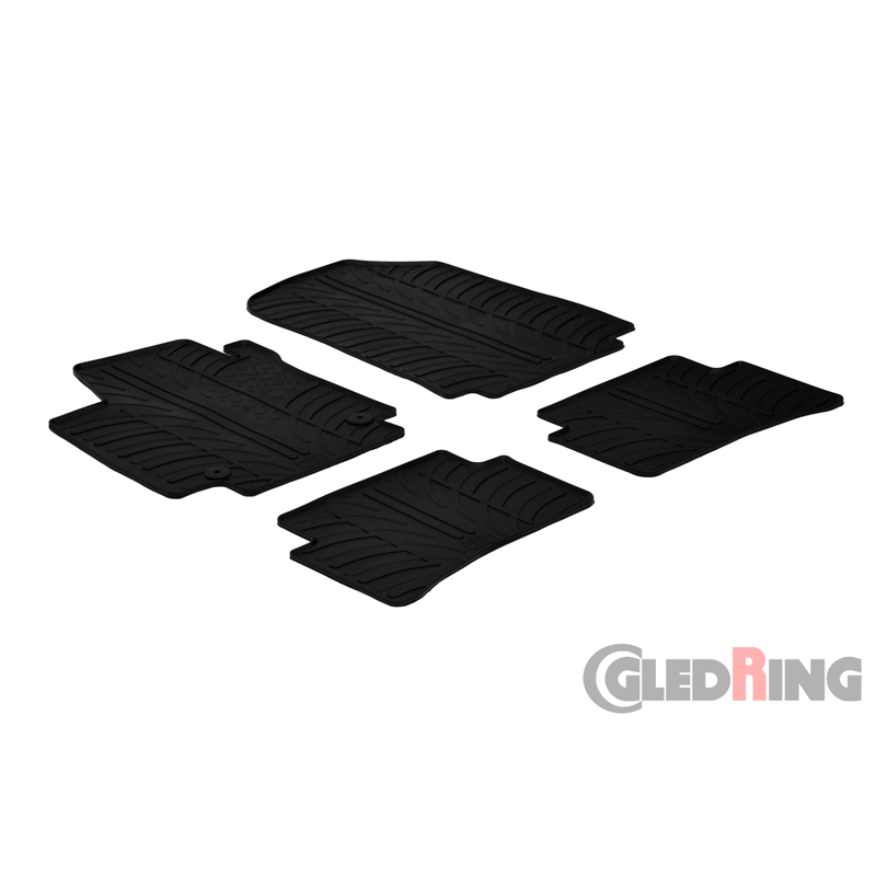 Image of Gledring Automatten Zwart Rubber Renault Clio