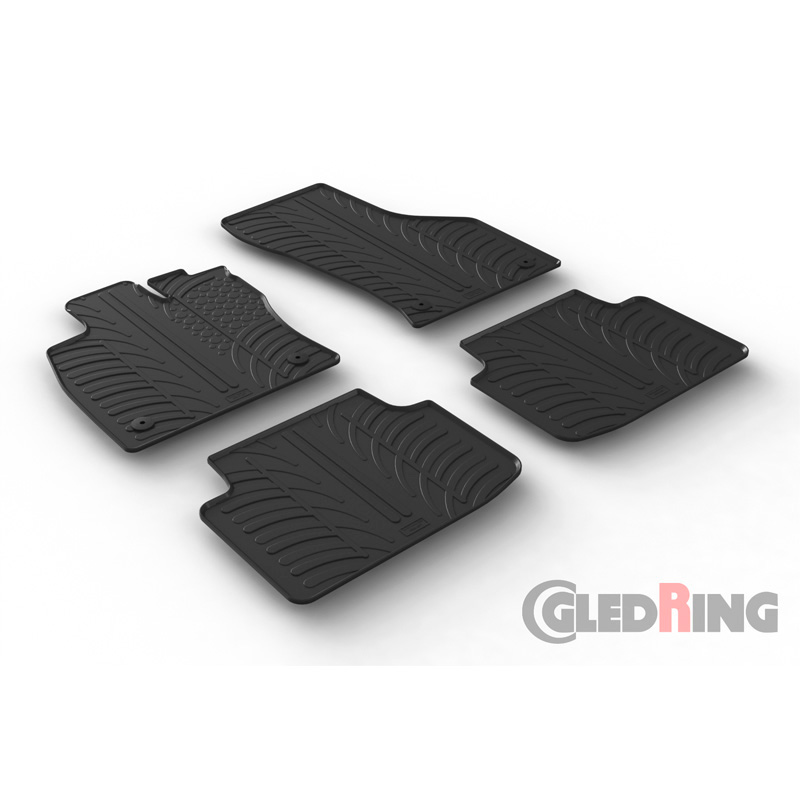 Image of Gledring Automatten Zwart Rubber Volkswagen Passat