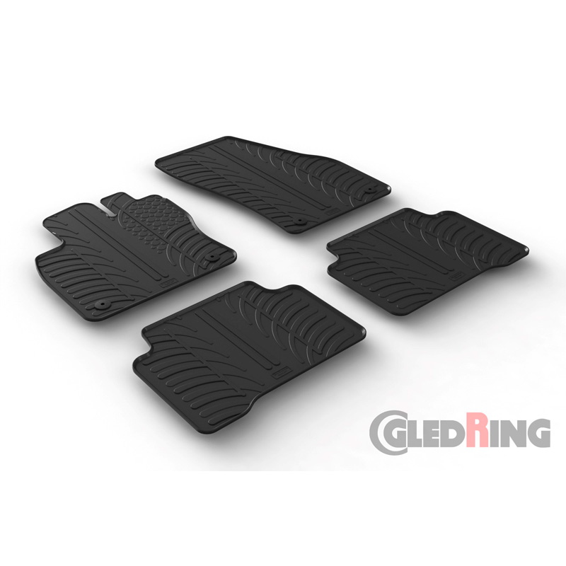 Image of Gledring Automatten Zwart Rubber Volkswagen Touran