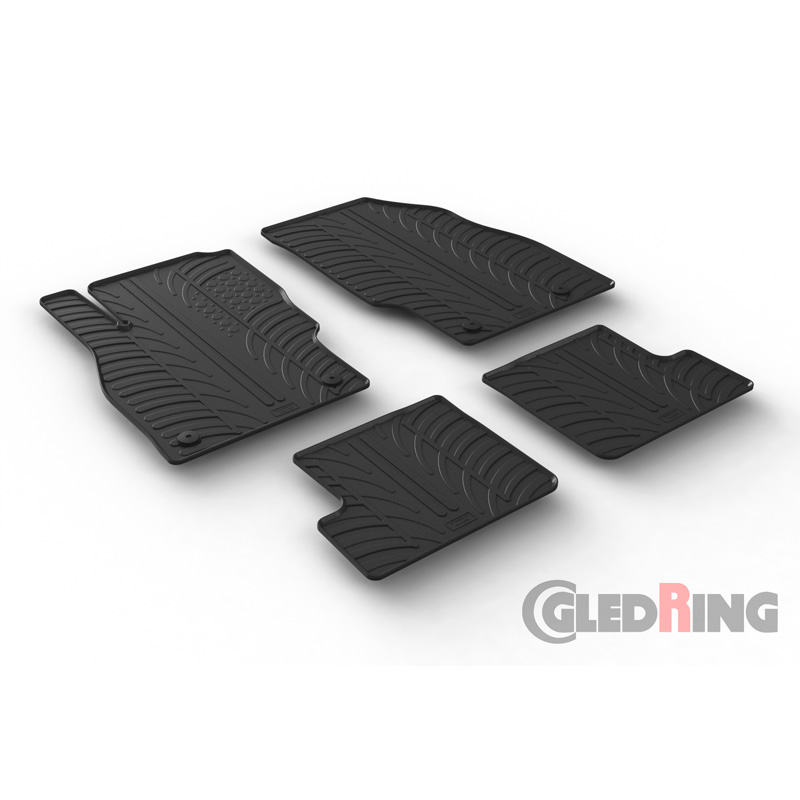 Image of Gledring Automatten Zwart Rubber Opel Adam