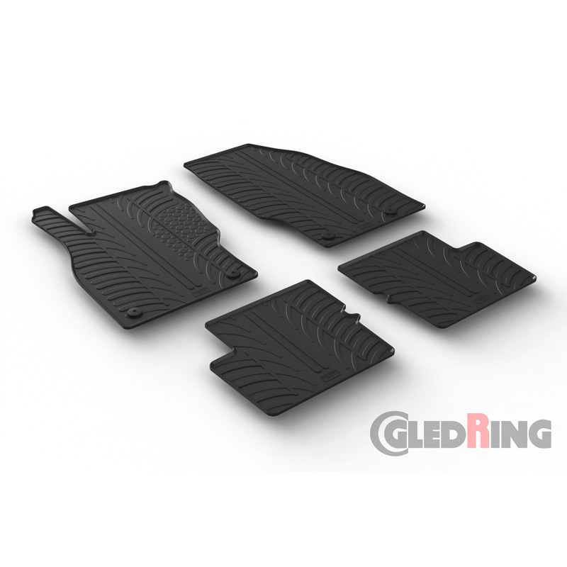 Image of Gledring Automatten Zwart Rubber Opel Corsa