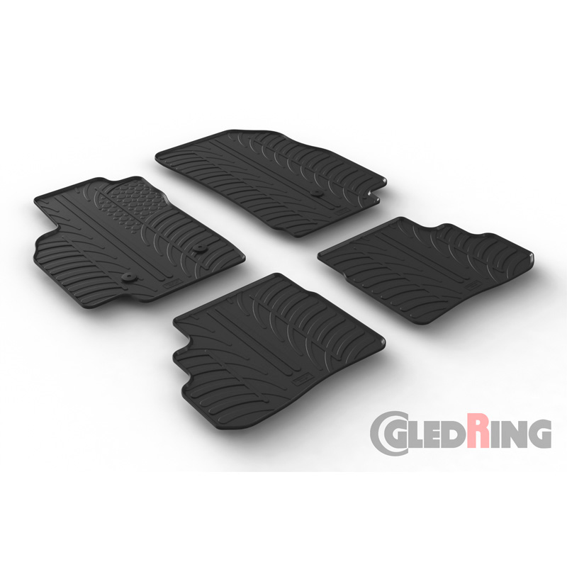 Image of Gledring Automatten Zwart Rubber Opel Karl