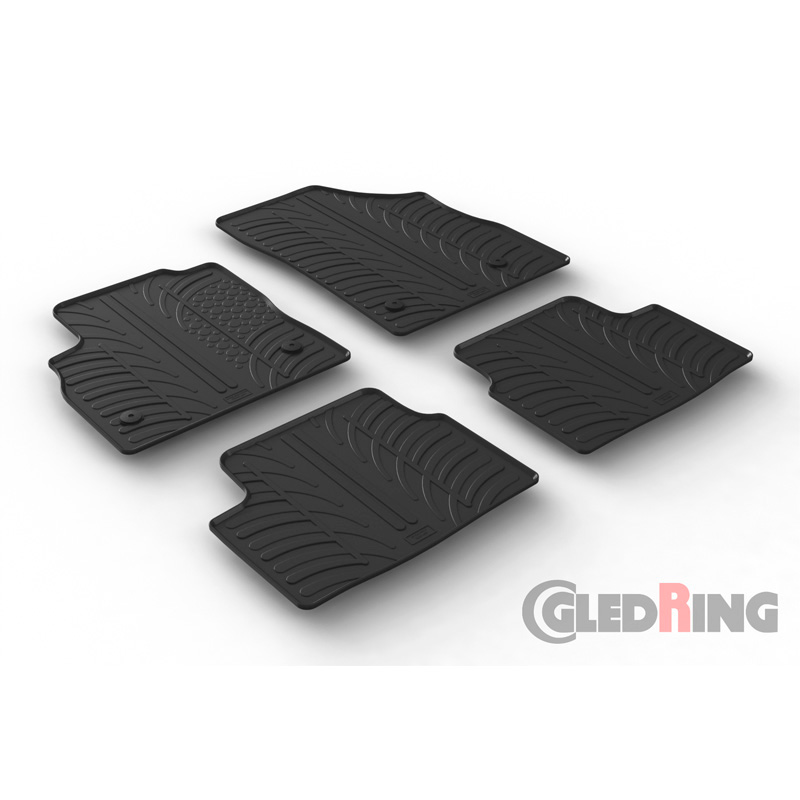 Image of Gledring Automatten Zwart Rubber Opel Astra