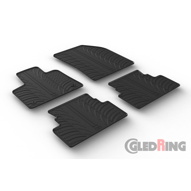 Image of Gledring Automatten Zwart Rubber Opel Grandland X