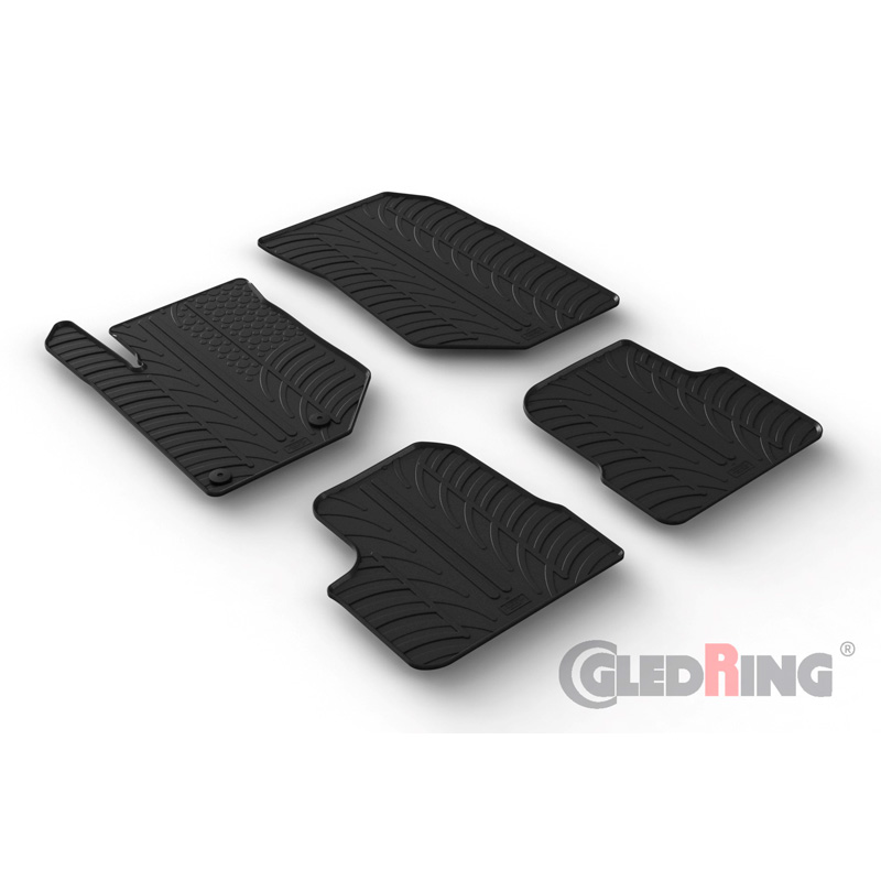 Image of Gledring Automatten Zwart Rubber Opel, Peugeot