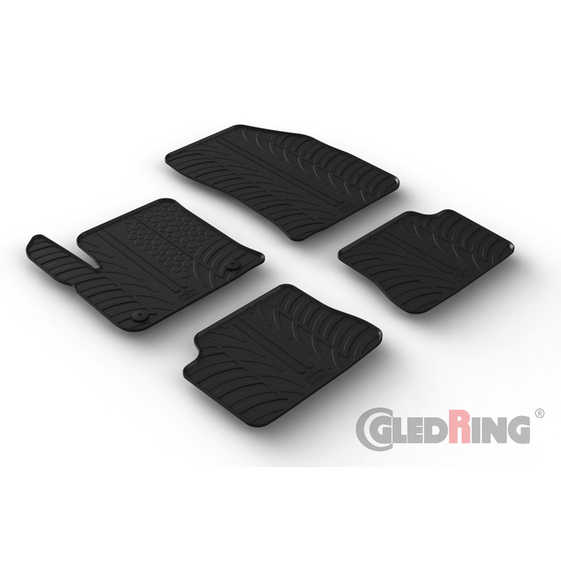 Image of Gledring Automatten Zwart Rubber Opel, Peugeot