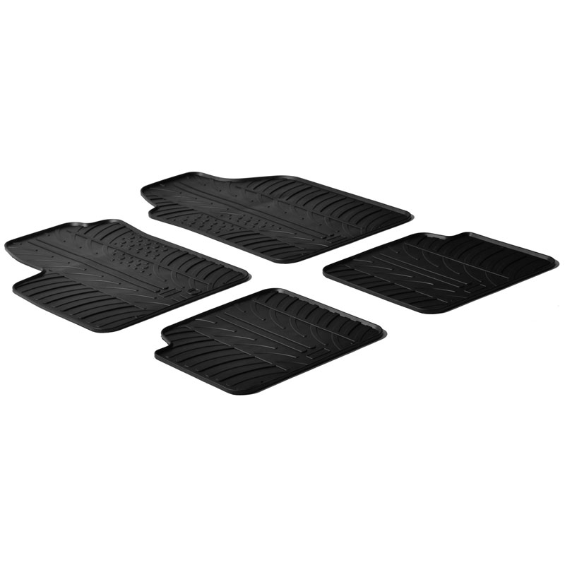 Image of Gledring Automatten Zwart Rubber Fiat 500