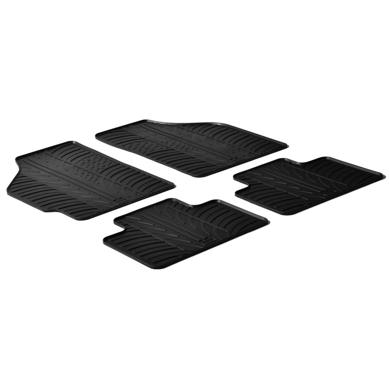Image of Gledring Automatten Zwart Rubber Fiat Punto