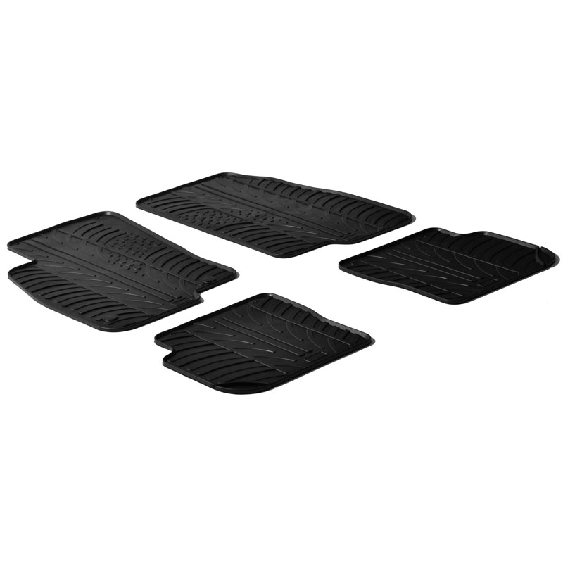 Image of Gledring Automatten Zwart Rubber Fiat Punto