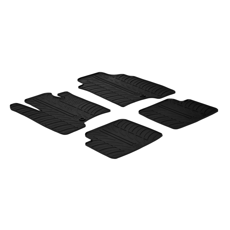 Image of Gledring Automatten Zwart Rubber Fiat Panda