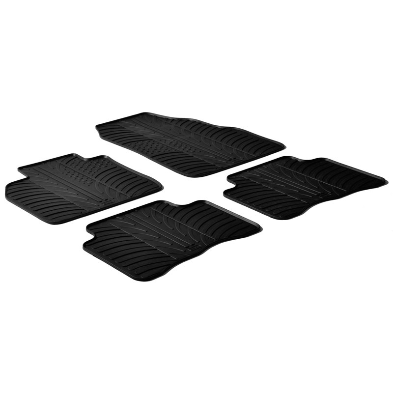 Image of Gledring Automatten Zwart Rubber Fiat 500