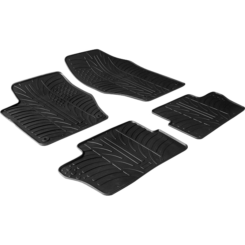 Gledring Automatten Zwart Rubber Peugeot 307, 308