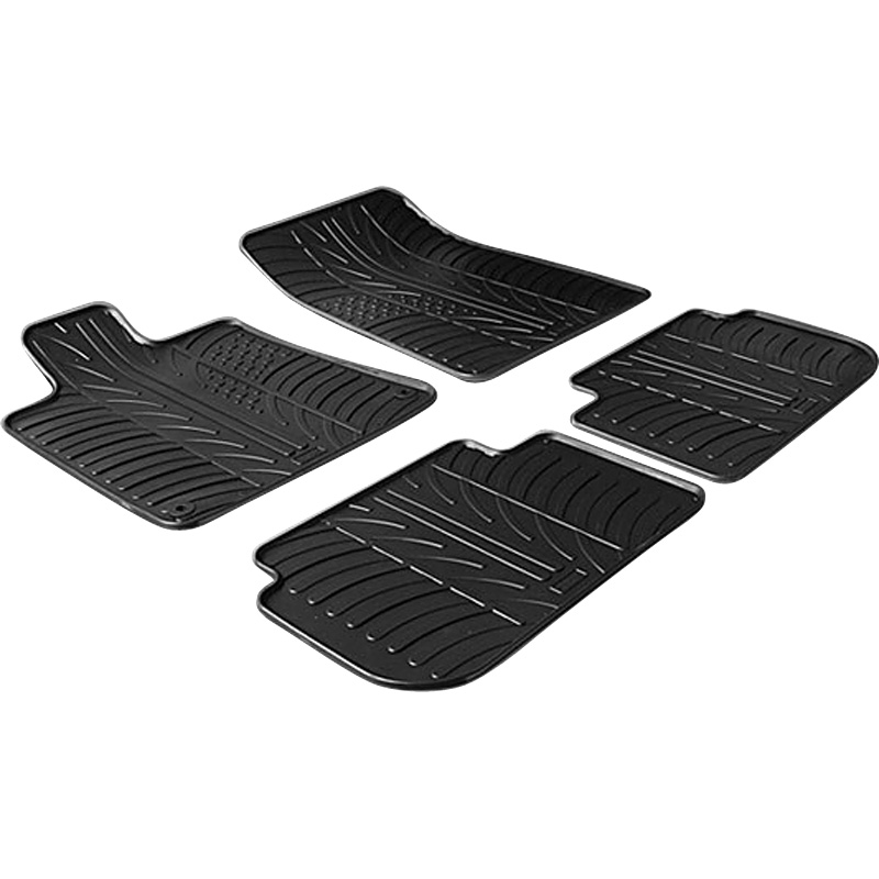 Gledring Automatten Zwart Rubber Peugeot 407