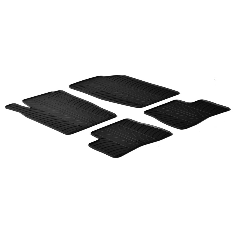 Gledring Automatten Zwart Rubber Peugeot 206