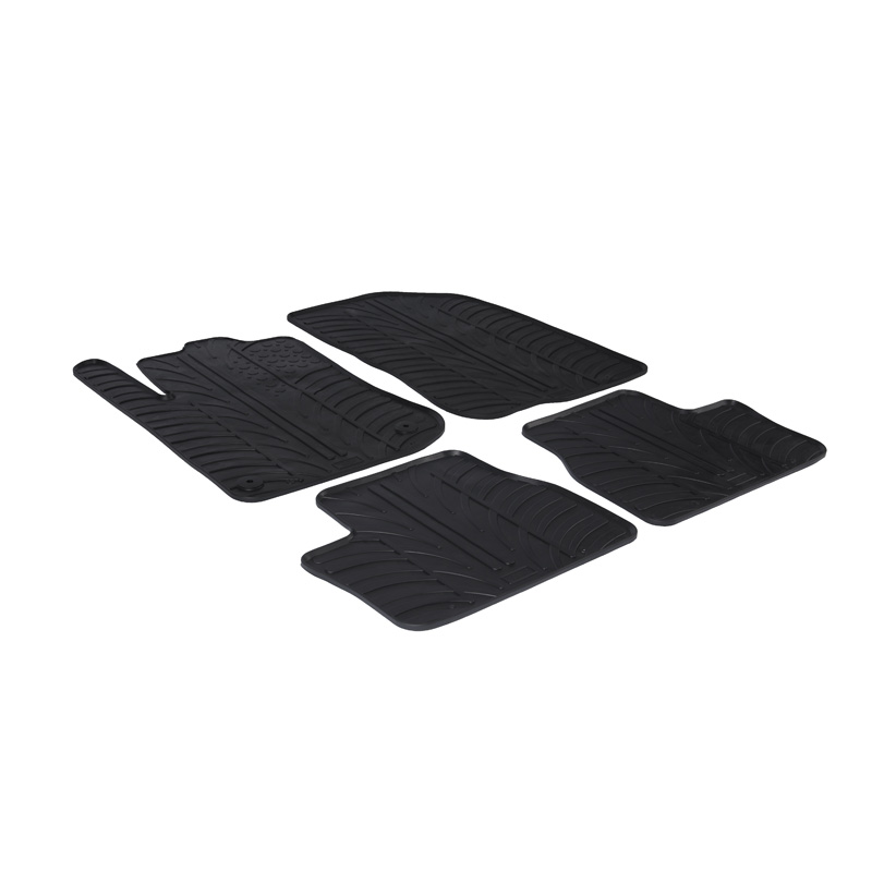 Gledring Automatten Zwart Rubber Peugeot 2008