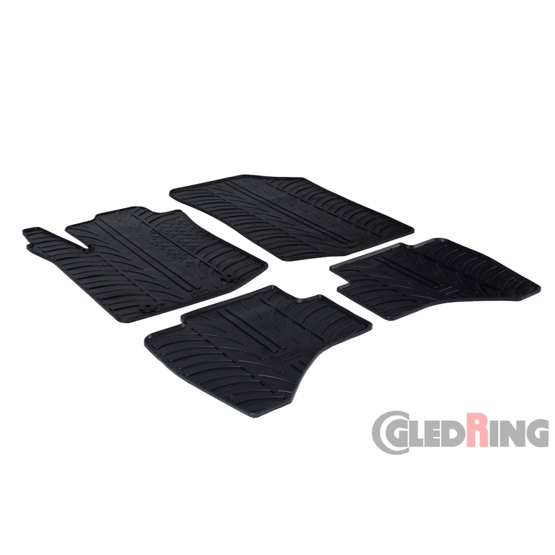Gledring Automatten Zwart Rubber Peugeot 108