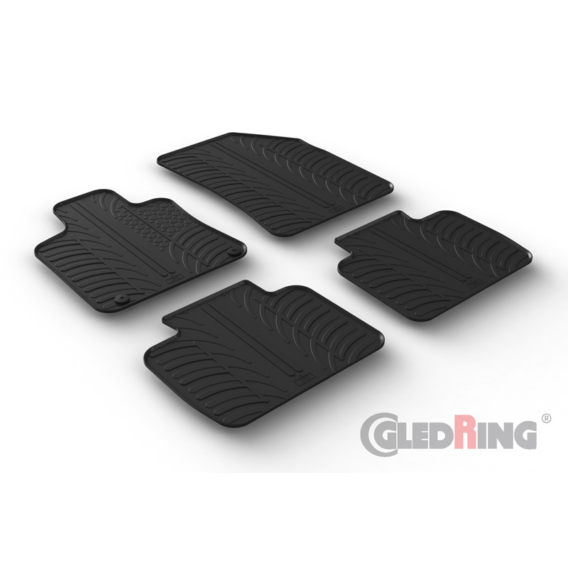 Gledring Automatten Zwart Rubber Peugeot 508
