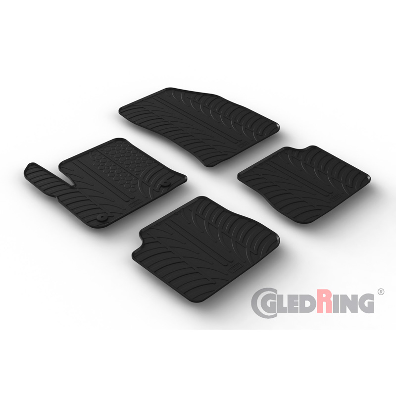 Gledring Automatten Zwart Rubber Citroen,Peugeot e2008