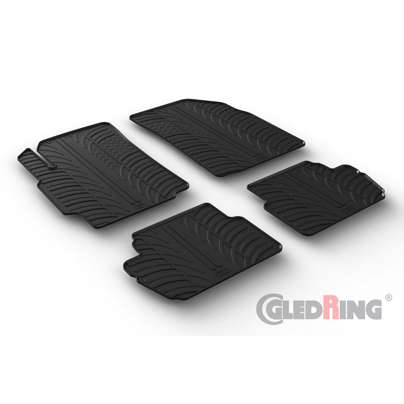Image of Gledring Automatten Zwart Rubber Chevrolet Spark