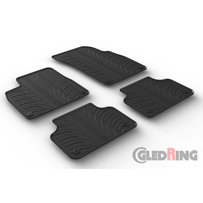 Image of Gledring Automatten Zwart Rubber Audi Q7