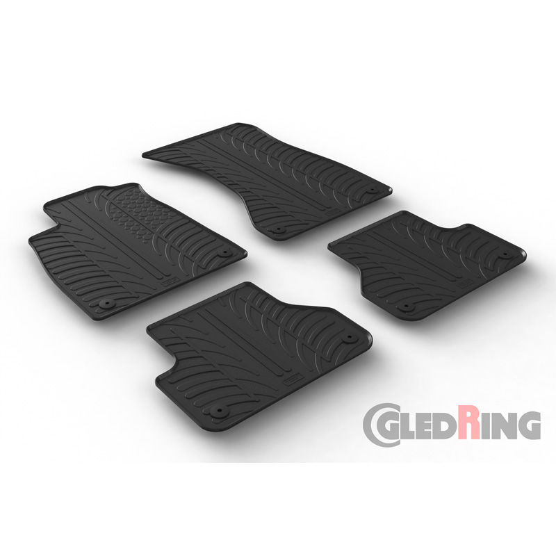 Image of Gledring Automatten Zwart Rubber Audi A4