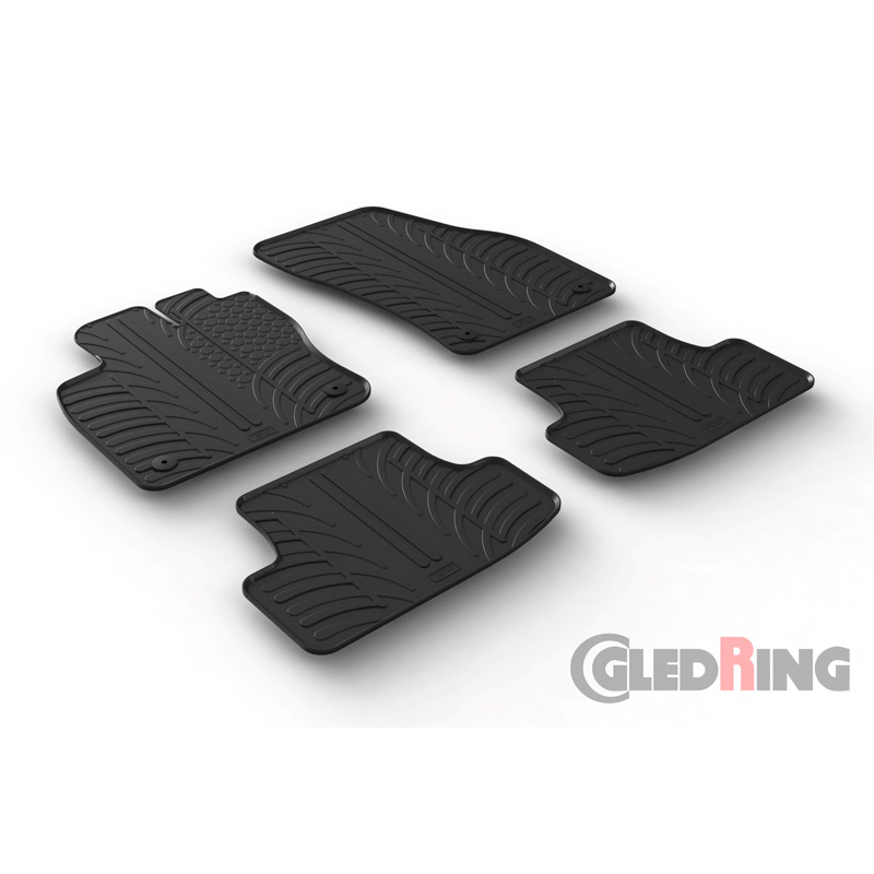 Image of Gledring Automatten Zwart Rubber Audi Q2