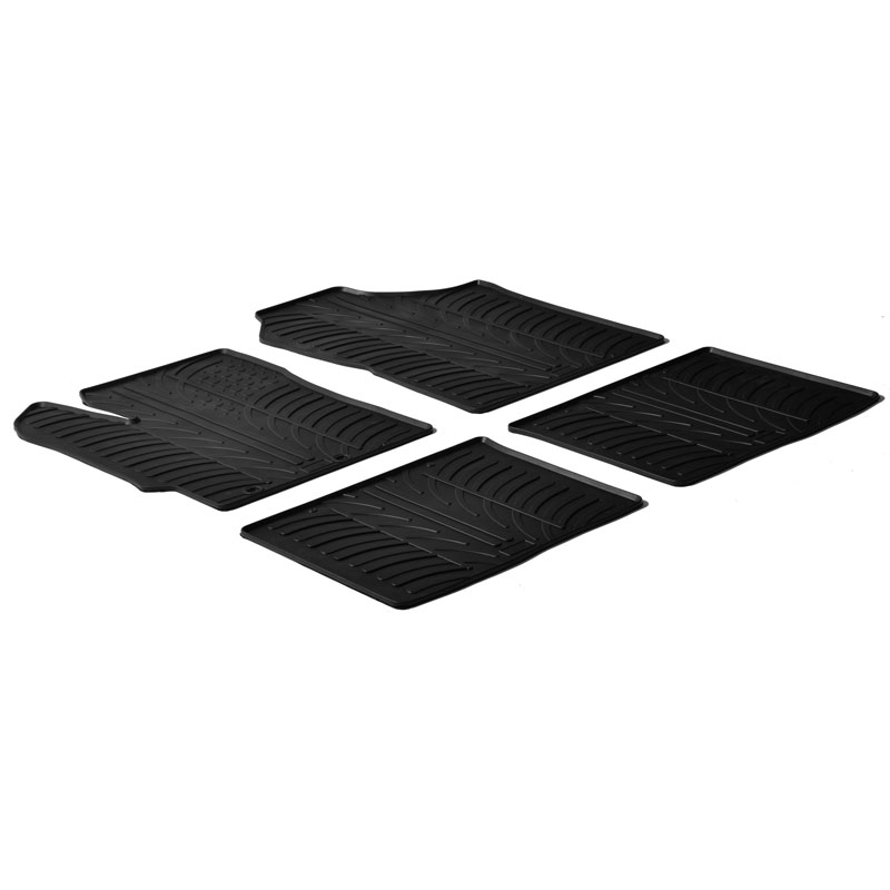 Image of Gledring Automatten Zwart Rubber Toyota Yaris